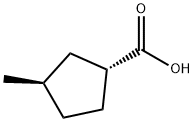 Cyclopentanecarboxylic acid, 3-methyl-, (1R-trans)- (9CI),152518-84-8,结构式