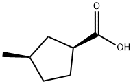 Cyclopentanecarboxylic acid, 3-methyl-, (1S-cis)- (9CI),152518-85-9,结构式
