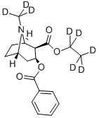 BENZOYLECGONINE ETHYL ESTER-D8 化学構造式