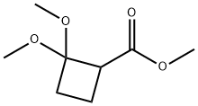 Methyl 2,2-dimethoxycyclobutanecarboxylate 结构式