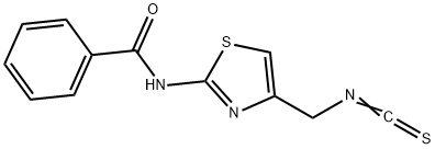 2-benzamido-4-(isothiocyanatomethyl)thiazole 化学構造式