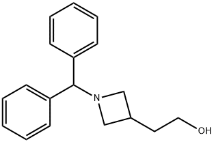 2-(1-BENZHYDRYLAZETIDIN-3-YL)ETHANOL 化学構造式
