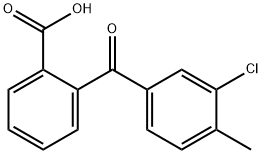 2-(3-chloro-4-toluoyl)benzoic acid Struktur