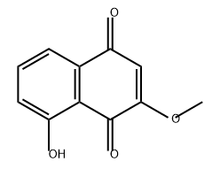 8-Hydroxy-2-methoxy-1,4-naphthalenedione Struktur