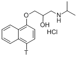 DL-PROPRANOLOL-[4-3H] HYDROCHLORIDE 结构式
