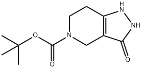 3-氧代-1,2,3,4,6,7-六氢 - 吡唑并[4,3-C]吡啶-5-甲酸叔丁酯,152559-30-3,结构式