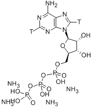 ADENOSINE-2,8-3H 5'-TRIPHOSPHATE TETRAAMMONIUM SALT 化学構造式