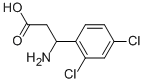 3-AMINO-3-(2,4-DICHLORO-PHENYL)-PROPIONIC ACID Struktur