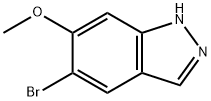 5-BROMO-6-METHOXY (1H)INDAZOLE Structure