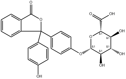 酚酞-Β-D-葡萄糖醛酸苷,15265-26-6,结构式