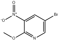 5-BROMO-2-METHOXY-3-NITRO-PYRIDINE Struktur