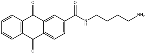 N-(4-aminobutyl)-9,10-dioxo-anthracene-2-carboxamide 结构式