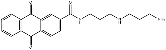 N-[3-(3-aminopropylamino)propyl]-9,10-dioxo-anthracene-2-carboxamide Struktur
