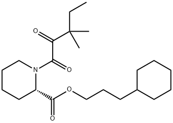 (S)-3-cyclohexylpropyl 1-(3,3-diMethyl-2-oxopentanoyl)piperidine-2-carboxylate,152754-34-2,结构式