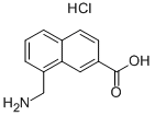 8-(aminomethyl)naphthalene-2-carboxylicacidhydrochloride Structure