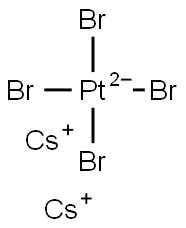 2セシウム・テトラブロモアウラート(III) 化学構造式
