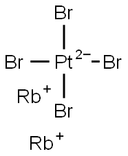 dirubidium tetrabromoplatinate 化学構造式