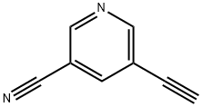 5-乙炔基吡啶-3-甲腈 结构式