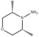 4-Morpholinamine,3,5-dimethyl-,cis-(9CI) 化学構造式