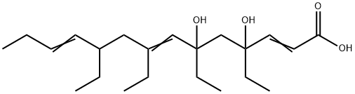 4,6-dihydroxy-4,6,8,10-tetraethyltetradec-2,7,11-trienoic acid|