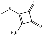 3-Amino-4-(methylsulfanyl)cyclobut-3-ene-1,2-dione,152836-69-6,结构式