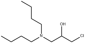 1-クロロ-3-ジブチルアミノ-2-プロパノール 化学構造式