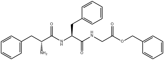 phenylalanyl-phenylalanyl-glycine benzyl ester 化学構造式