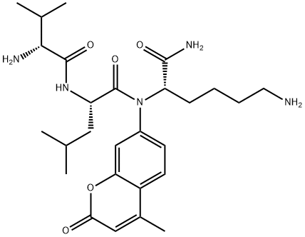 valyl-leucyl-lysyl-7-amino-4-methylcoumarin Structure