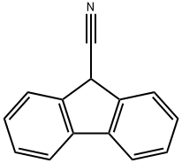 9H-フルオレン-9-カルボニトリル 化学構造式