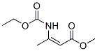 2-Butenoic  acid,  3-[(ethoxycarbonyl)amino]-,  methyl  ester Structure