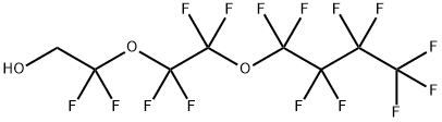 1H,1H-パーフルオロ-3,6-ジオキサデカン-1-オール 化学構造式