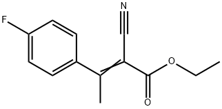 2-Butenoic acid, 2-cyano-3-(4-fluorophenyl)-, ethyl ester 结构式