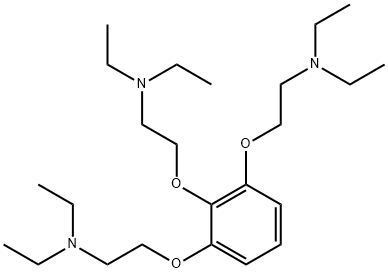 2,2',2''-[benzene-1,2,3-triyltri(oxy)]tris[N,N-diethylethylamine]  Struktur