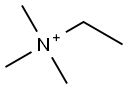 trimethylethylammonium 化学構造式