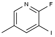 2-氟-3-碘-5-甲基吡啶 结构式