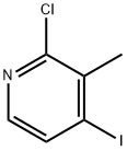 2-CHLORO-4-IODO-3-METHYLPYRIDINE Struktur