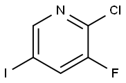 2-氯-3-氟-5-碘吡啶 结构式