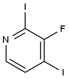 3-Fluoro-2,4-diiodopyridine Struktur