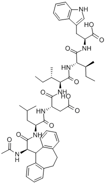 AC-DBHG-LEU-ASP-ILE-ILE-TRP, 153049-49-1, 结构式