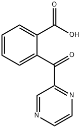 2-(Pyrazin-2-ylcarbonyl)benzoic  acid Struktur