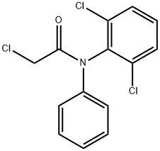 2-chloro-N-(2,6-dichlorophenyl)-N-phenylacetamide Struktur