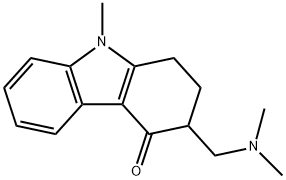 3-[(Dimethylamino)methyl]-9-methyl-1,2,3,9-tetrahydro-4H-carbazol-4-one Struktur