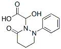 1(2H)-Pyridazineacetic  acid,  tetrahydro--alpha--hydroxy-6-oxo-2-phenyl-,153143-63-6,结构式