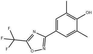2,6-二甲基-4-[5-(三氟甲基)-1,2,4-噁二唑-3-基]苯酚,153168-59-3,结构式