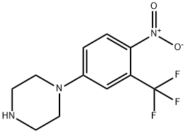 1-[4-NITRO-3-(TRIFLUOROMETHYL)PHENYL]PIPERAZINE, 153204-82-1, 结构式