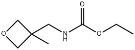 Carbamic  acid,  [(3-methyl-3-oxetanyl)methyl]-,  ethyl  ester  (9CI),153209-96-2,结构式