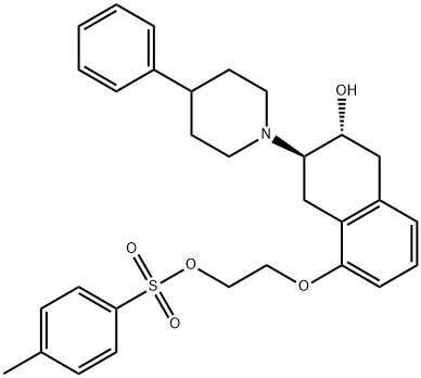 153215-71-5 (-)-(2R,3R)-TRANS-2-HYDROXY-3-(4-PHENYLPIPERIDINO)-5-(2-TOSYLOXYETHOXY)-TETRALIN