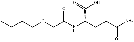 N-butoxyacetylglutamine 化学構造式