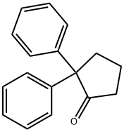 2,2-DIPHENYL-CYCLOPENTANONE Structure