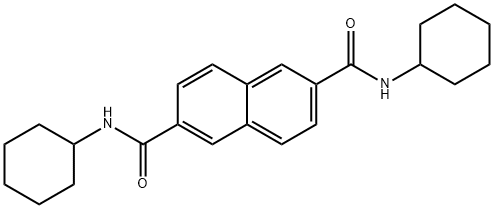 N,N'-DICYCLOHEXYL-2,6-NAPHTHALENEDICARBOXAMIDE Structure